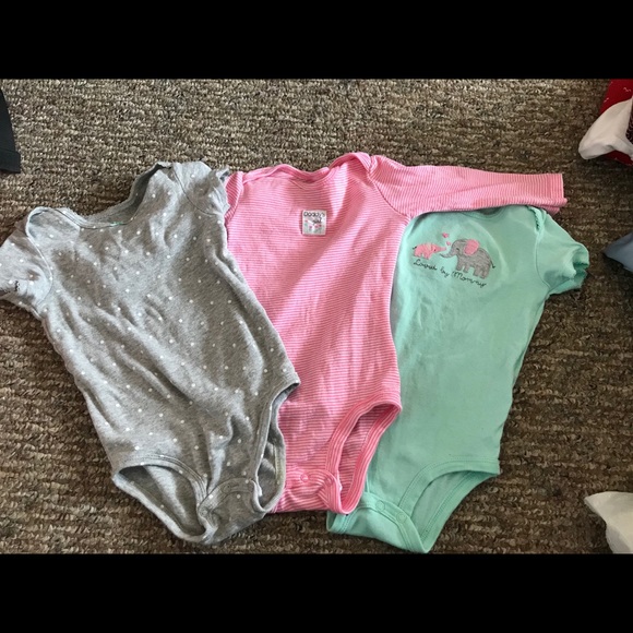 Three cute onesies 6-9 month - Picture 1 of 1